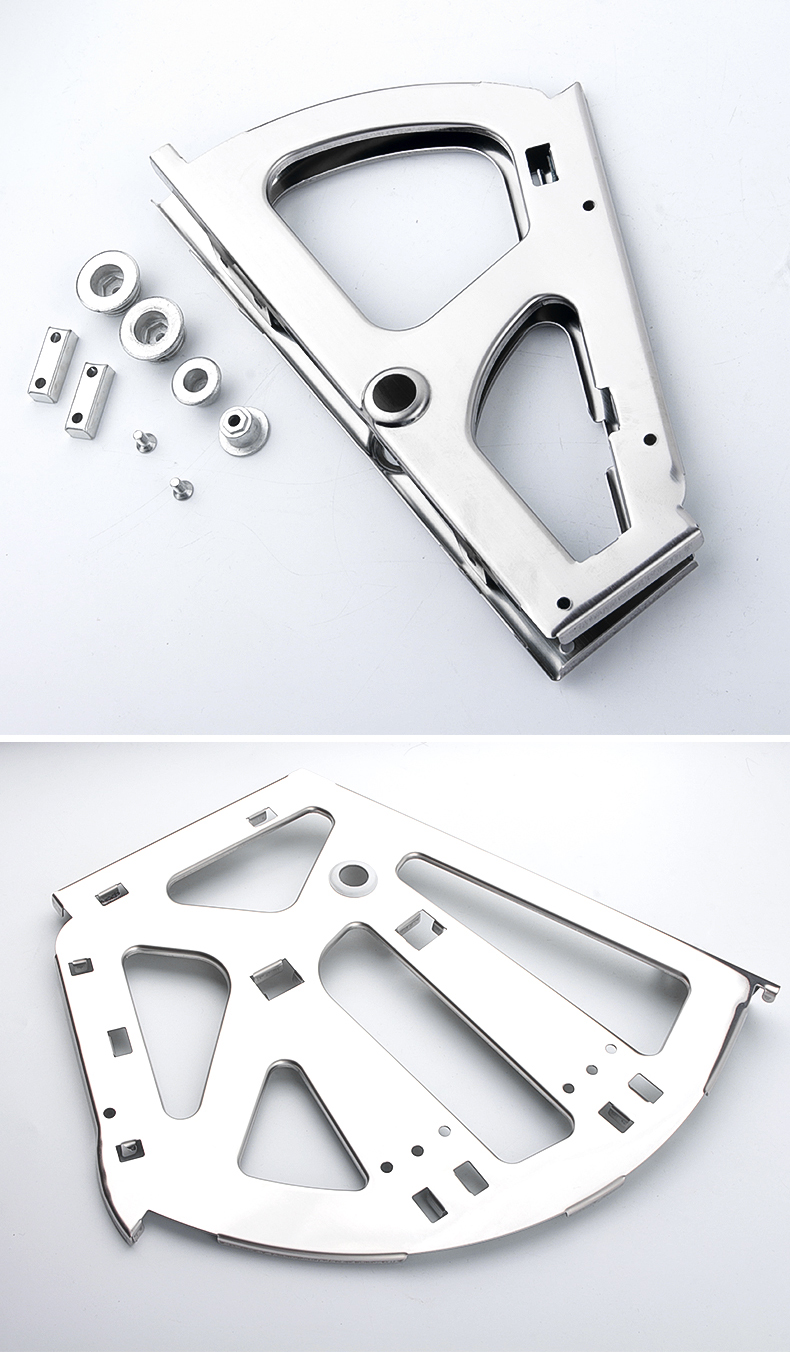 翻斗鞋柜五金 不锈钢翻斗鞋柜五金配件 旋转下翻鞋架斜插式鞋柜单层