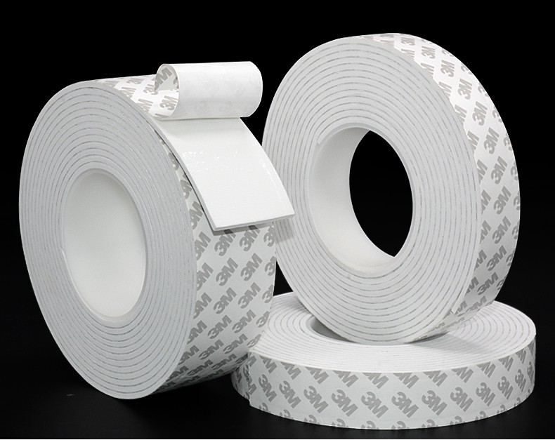 玉泉韵海绵双面胶汽车加厚防撞泡沫胶密封泡棉eva隔音胶带胶布白色宽