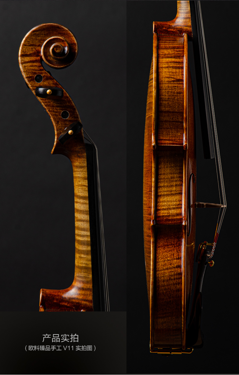 克莉丝蒂娜(christina)小提琴级考级初学者演奏级手工学生小提琴 哑光