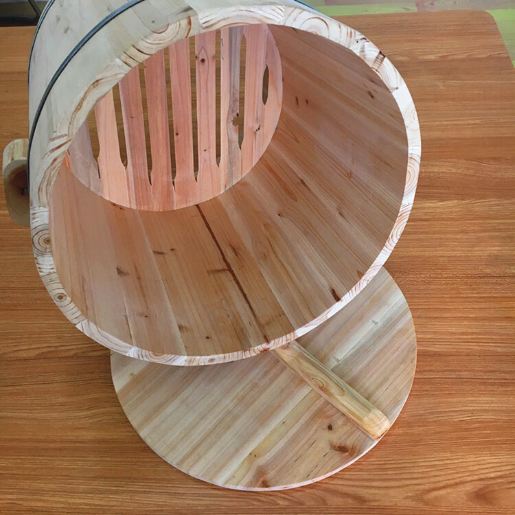 原木蒸饭桶香杉木饭甑子寿司米饭木蒸子家用木桶煮饭桶上口30厘米可蒸