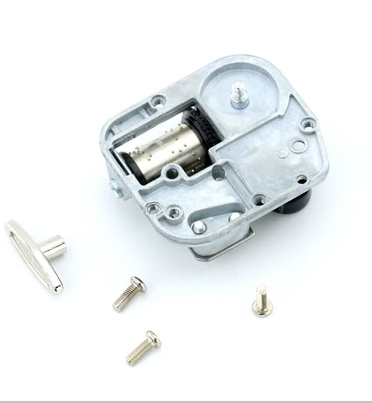 18音金属发条式diy音乐盒八音盒机芯维修配件diy天空之城音乐加勒比