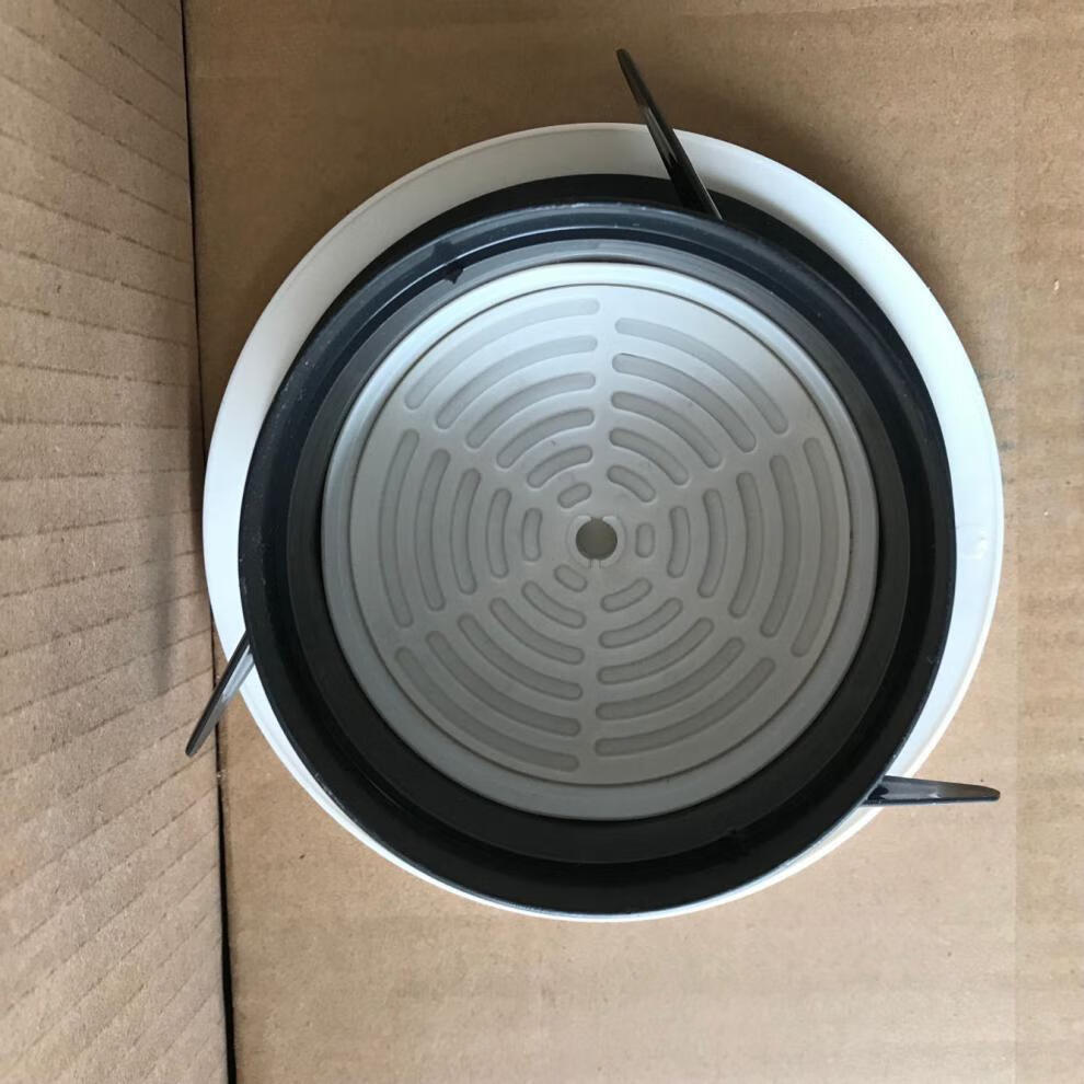 新风口圆形可调abs塑料中央空调出风口室内新风排风口通风盖 直叶百叶