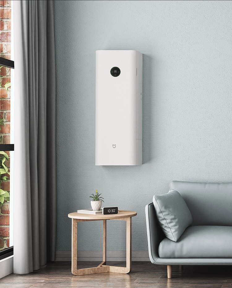 【破损包补】小米(mi)米家新风机a1壁挂式家用风量空气循环净化器新风