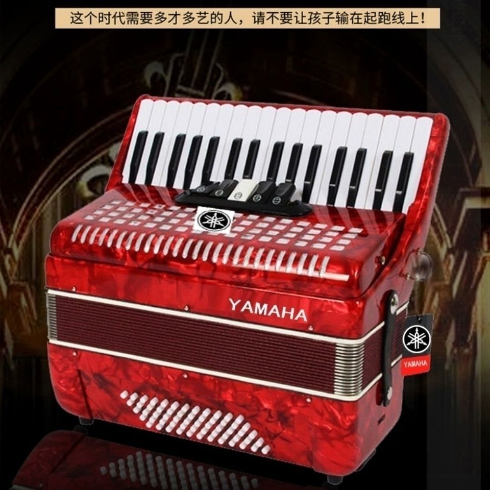 手风琴高档龙迅鹤雅马哈手风琴成人儿童60贝司96贝斯120三排簧初学者