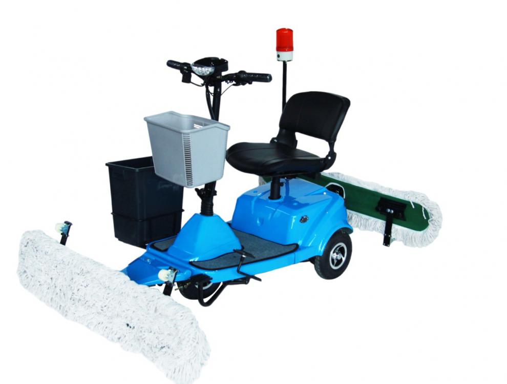 【链工】尘推车工厂车间环氧地坪驾驶式拖地机地库洗地机尘推保洁 c4