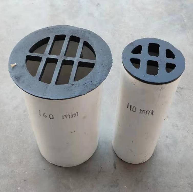 铸铁内插式简易地漏养殖地漏pvc110管承插承重地漏桥梁泄水管篦子75管