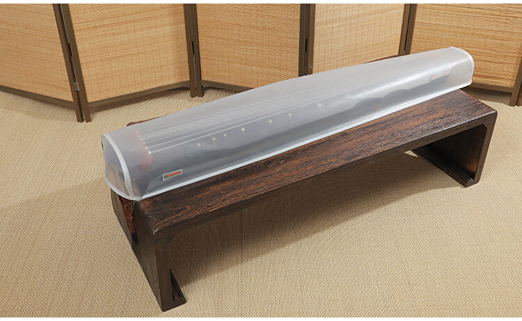 扬琴防尘罩 古琴罩子防尘古筝琴披磨砂透明扬琴罩琴衣可挂墙上展示