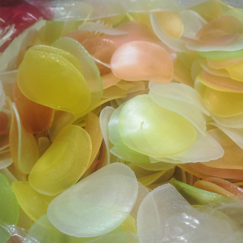 童年回忆虾片彩色虾片自己油炸炸虾片半成品膨化特产生龙虾片 油炸后