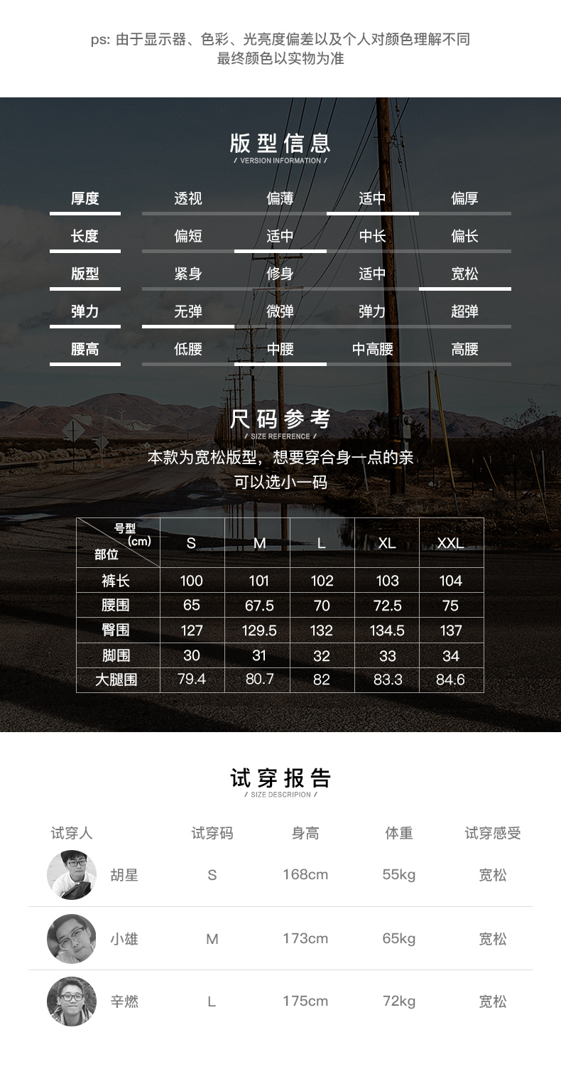马登工装 复古easypants丹宁水洗牛仔裤男春季宽松锥形哈伦长裤子 牛仔蓝 XL