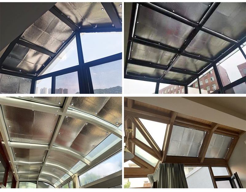 阳光房顶的遮阳布阳光房遮阳神器玻璃房顶遮阳顶棚隔热防晒阳台遮光布