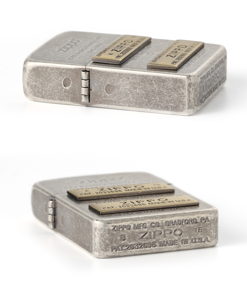 zippo芝寶打火機原裝韓版黑冰古銀1941復刻底刻打火機男zippo1941復刻