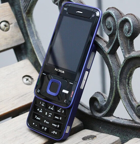 nokia/诺基亚 n81 滑盖按键移动联通3g怀旧经典学生备用手机 蓝色移动