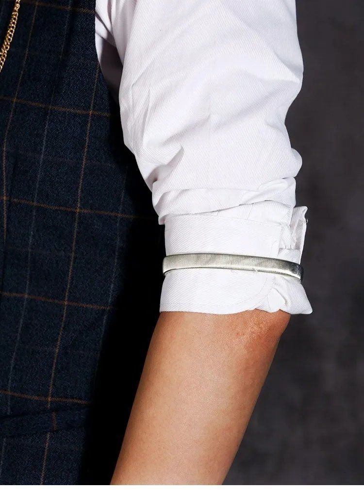 衬衣弹性袖环袖箍袖带臂环弹簧男女衬衫调酒师手环臂带袖子装饰 经典