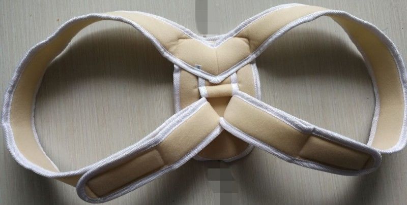 锁骨固定带 肩胛骨肩部成人儿童医用八字绷带驼背8字绑带 儿童款灰色