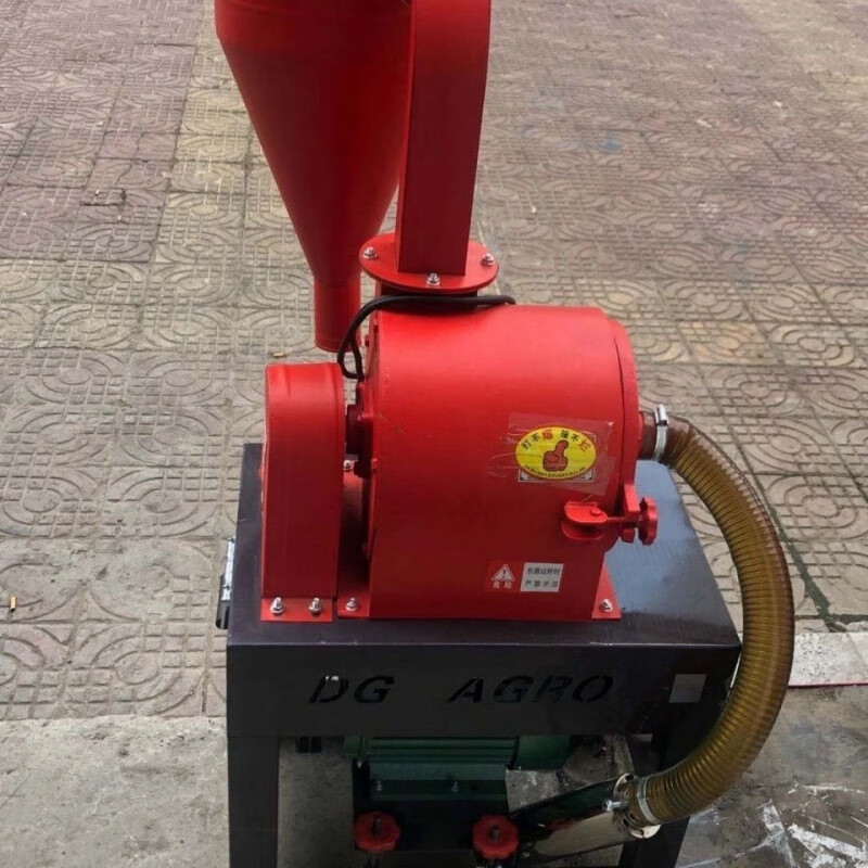 自吸式无尘玉米粉碎机养殖小型家用两项五谷杂粮饲料机打粉机26型自吸