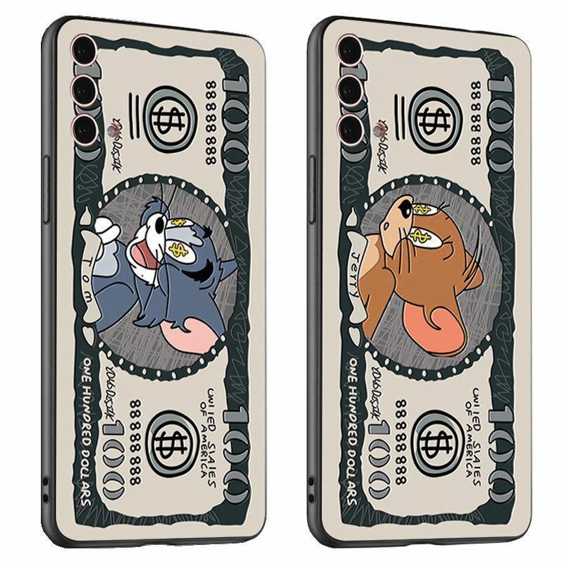 k9防摔k9潮男女情侣磨砂软胶套汤姆猫和老鼠美元美金钞票汤姆猫oppok9