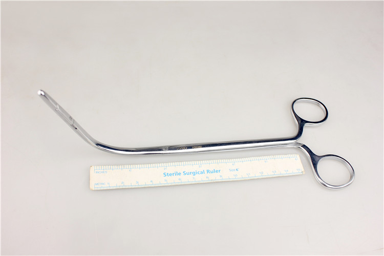 取鱼骨喉钳间接喉钳鱼刺卡喉异物钳取出器h8d06022cm滑板式侧弯下开