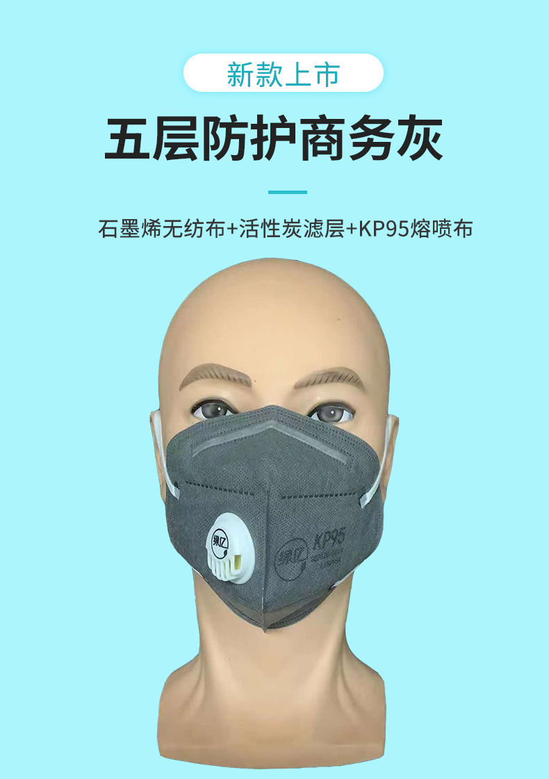 kp95防油烟口罩厨房专用活性炭孕妇厨师酒店食堂炒菜做饭烧烤油炸商务