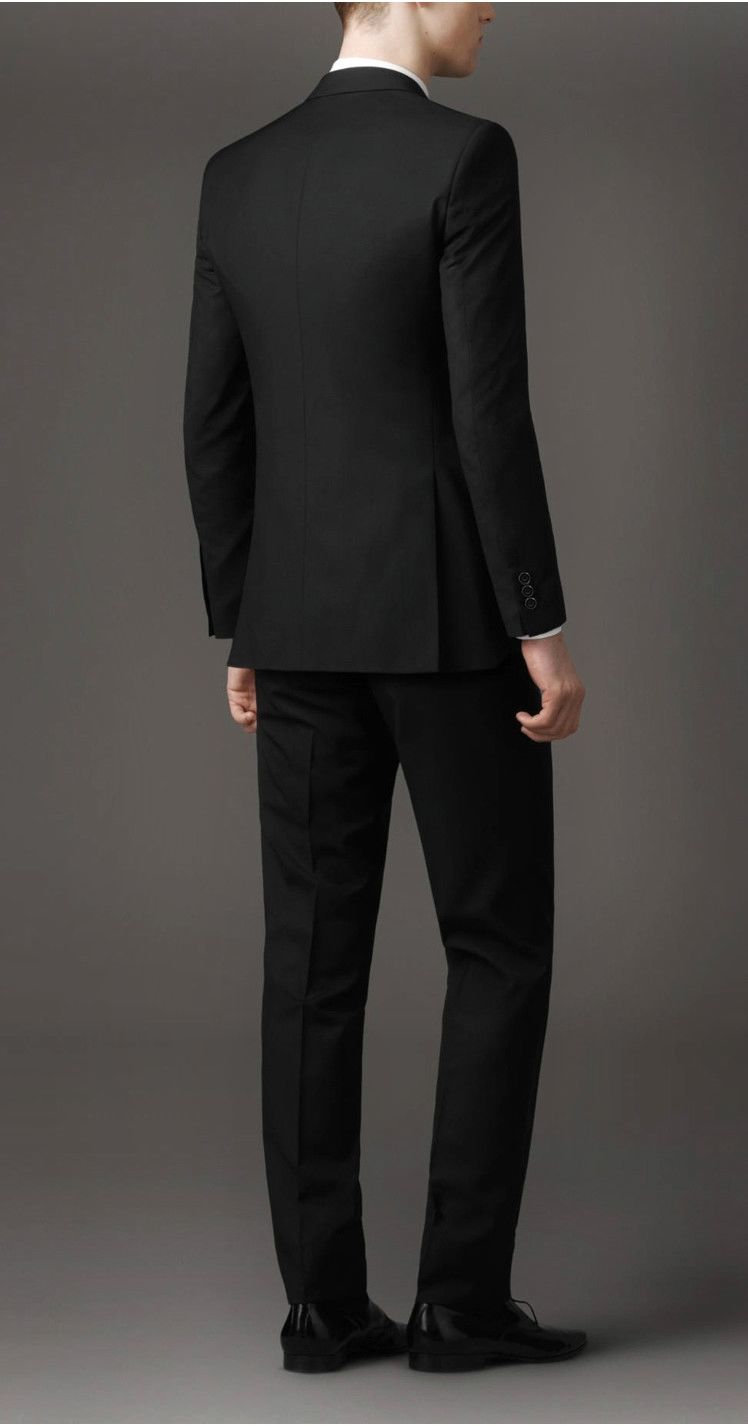 啄木鸟春秋冬季西服套装男士双开叉修身韩版西装新郎伴郎结婚礼服开双