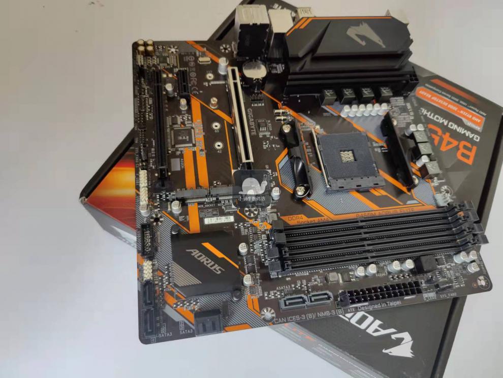 全新盒装gigbyte技嘉b450maoruselite台式电脑amd主板b450小雕