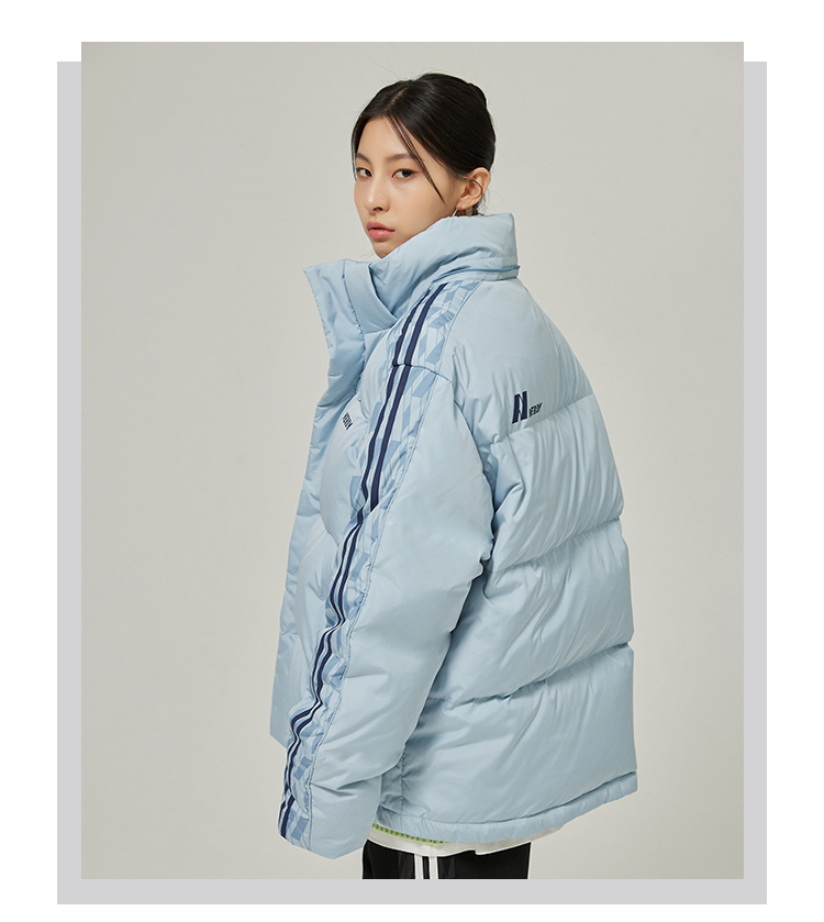 nerdy羽绒服韩国潮牌21年冬季新款dna系列宽松时尚情侣款短外套女天