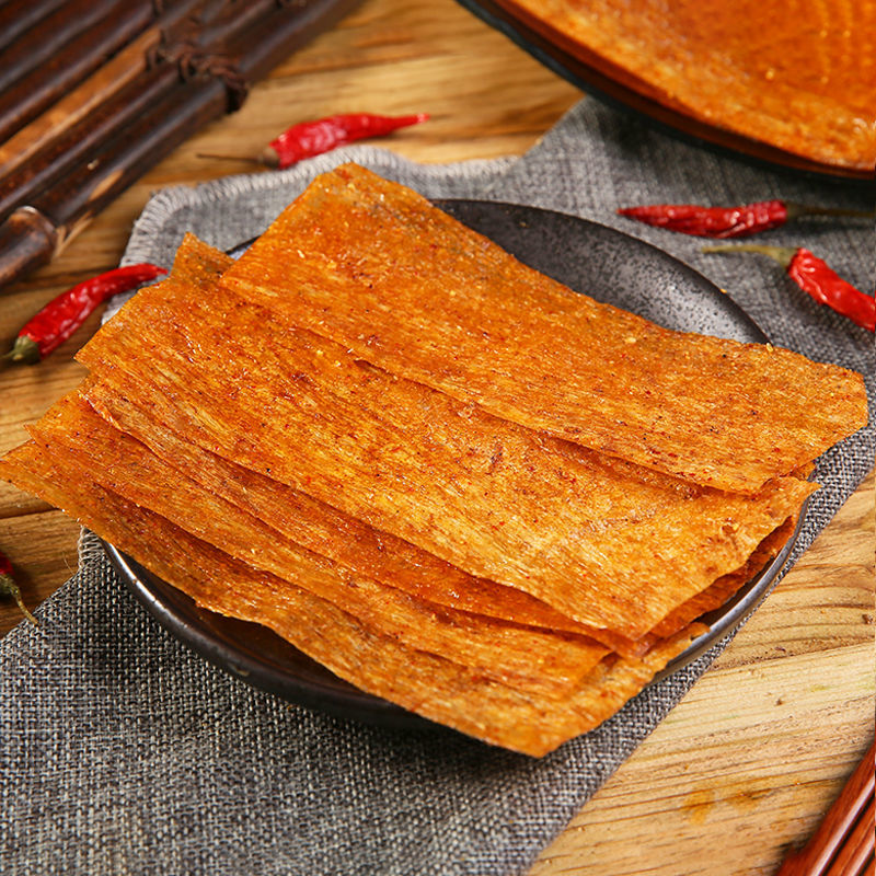 豆皮麻辣片江西萍乡网红老式豆皮麻辣片辣条香辣手撕大辣片特辣味10包