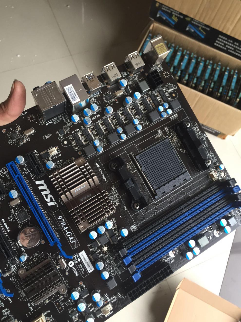 微星970a 主板 msi/微星 970a-g43 970a-g46 m5a97 plus fx8 天蓝色