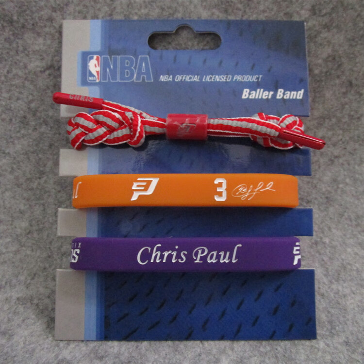【球迷】太阳nba联名太阳队3号克里斯middot chris paul签名手环运动