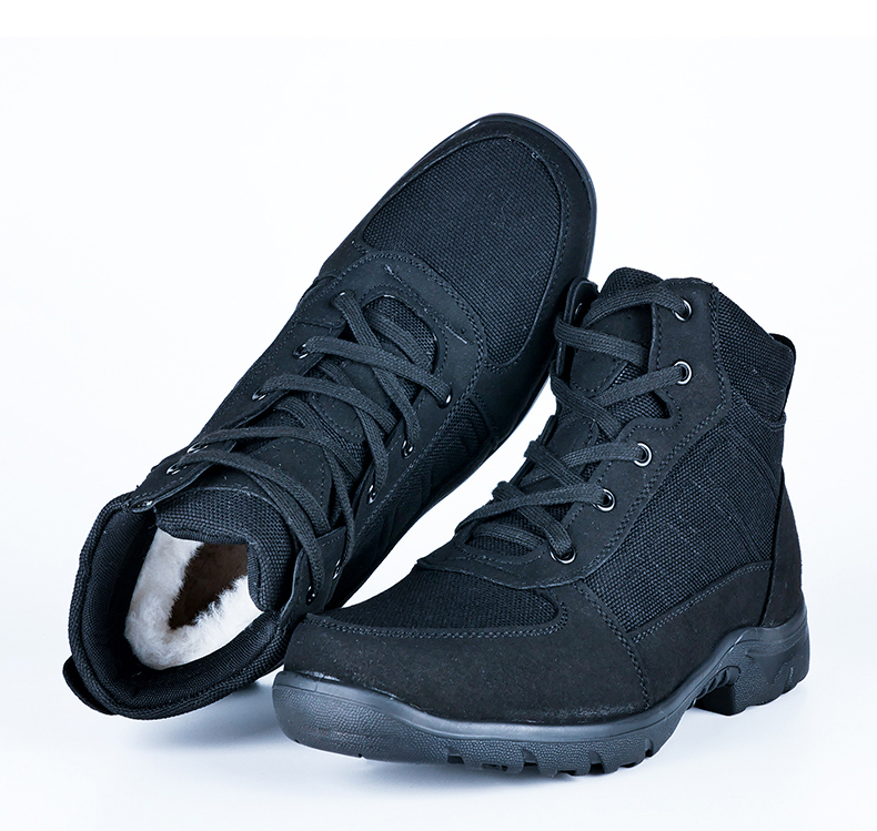 陆战队特战靴冬季新式轻便防寒靴男户外加绒加厚羊毛东北雪地棉靴保暖