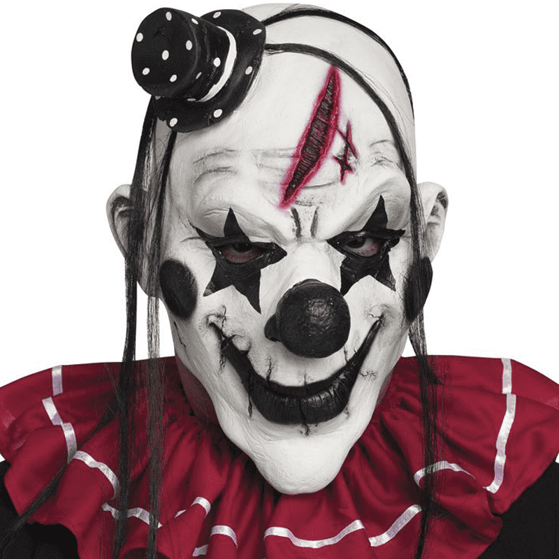 joker黑暗骑士希斯莱杰小丑回魂面具头套恐怖cos服装套装万圣节 恶魔