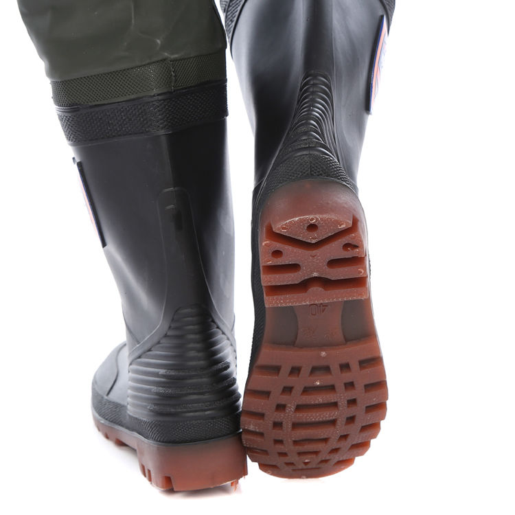 高品质岚岩男女系带过膝插秧靴软底耐磨下水裤钓鱼捕鱼靴农田水田水鞋