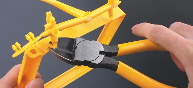 水口钳6寸塑料水口剪钳5寸电工斜口钳电子钳偏口剪线钳鹰之印 【4.