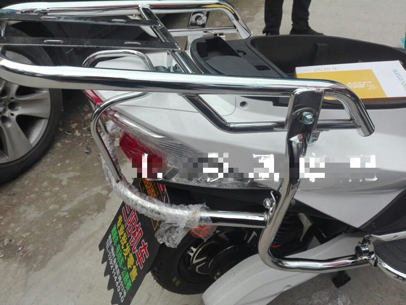 电动车保险杠尚领保险杠护杠电摩大货架加粗护杠尾架尾护架 前段