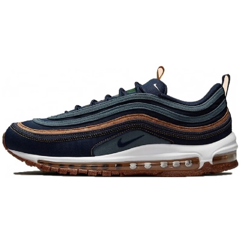 air max 97跑步鞋 白生胶 粉蛇皮 豹纹 米白 彩虹渐变921733 棕色/dx