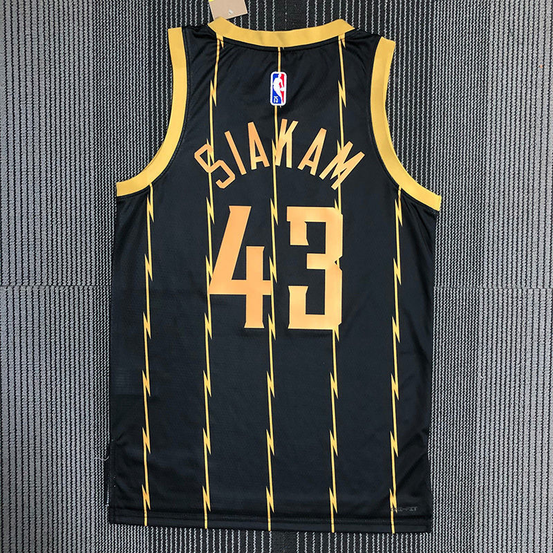 nba 22賽季猛龍隊城市版23號範弗利特球衣刺繡鐳射鑽標西亞卡姆籃球服