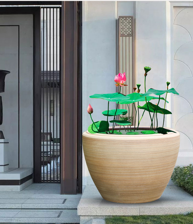 景德镇陶瓷鱼缸瓷缸大水缸特大号老式庭院大缸养荷花盆缸睡莲盆缸