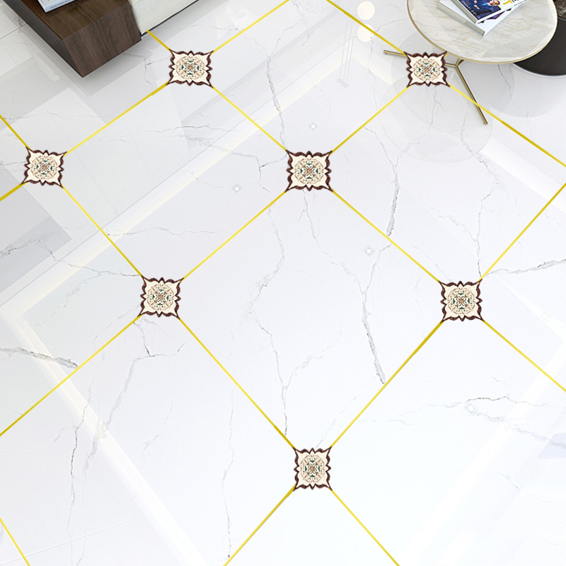 瓷砖美缝贴防水瓷砖地砖贴纸自粘地板贴客厅地贴地面美缝装饰拼花对角