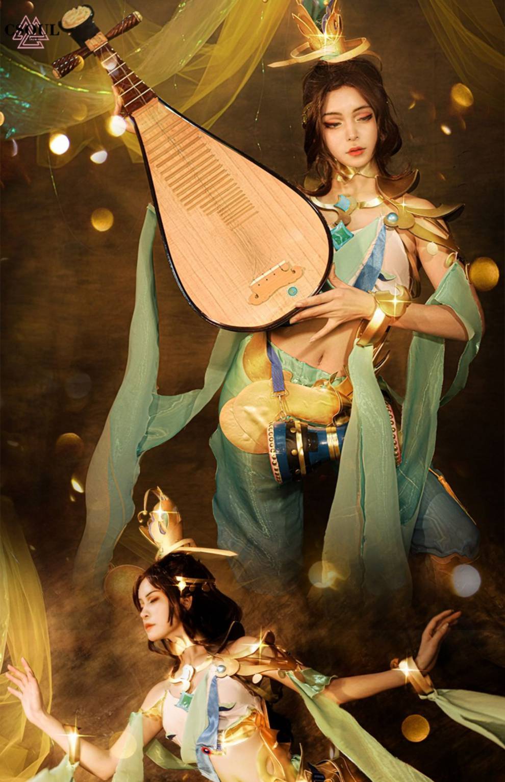 cos服貂蝉 王者荣耀貂蝉cos服遇见胡旋璇cosplay异域舞娘假发饰品套装