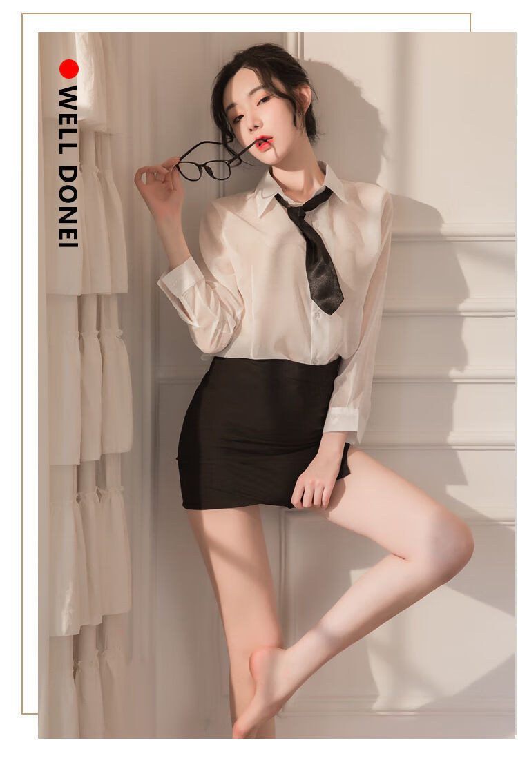 女超透视ol秘书制服诱惑免脱包臀裙夜店激情睡衣套装sm制服开裆免脱