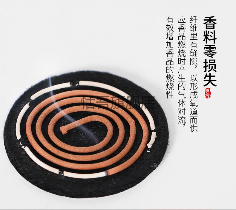 香炉防火垫防火棉多用香熏点香棉香盒圆形隔热防火片香炉垫阻燃棉经典
