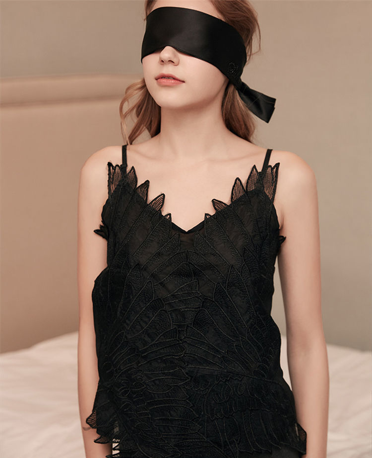 得遥情趣缎带眼罩性感面具制服挑逗女激情蒙眼丝带捆绑另类用品紫色