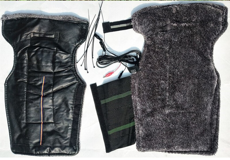 电动车电热护膝防寒挡风电暖保暖电瓶车取暖电加热摩托车发热护腿 48v