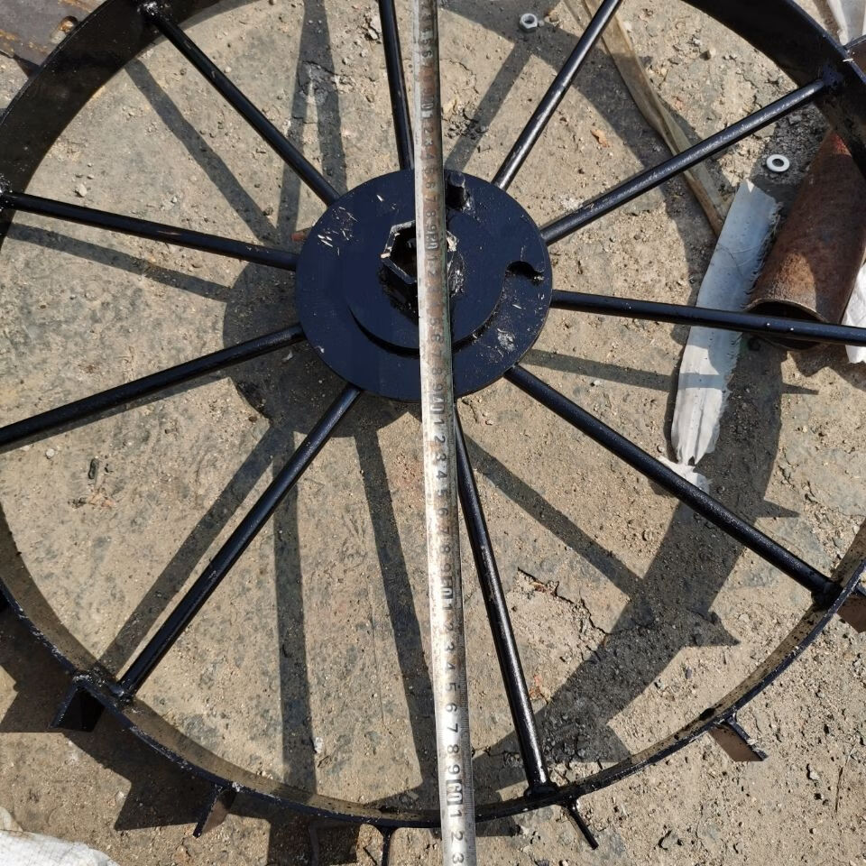 微耕机行走轮防滑轮转向大铁轮内径23直径60万向轮