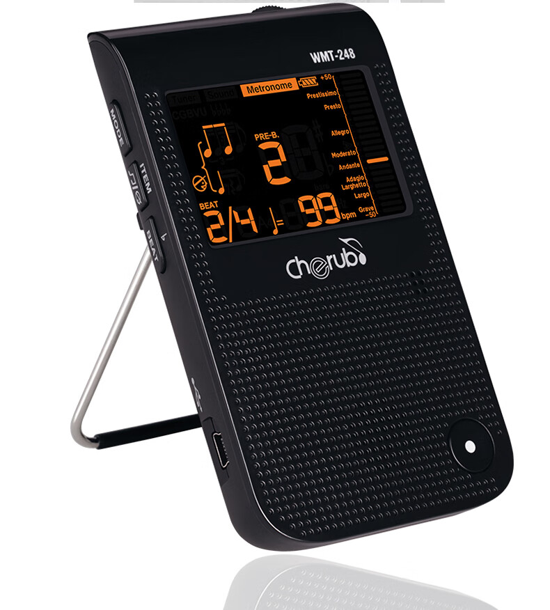 小天使充电电子节拍器人声调音器古筝钢琴专用考级吉他架子鼓乐器 小