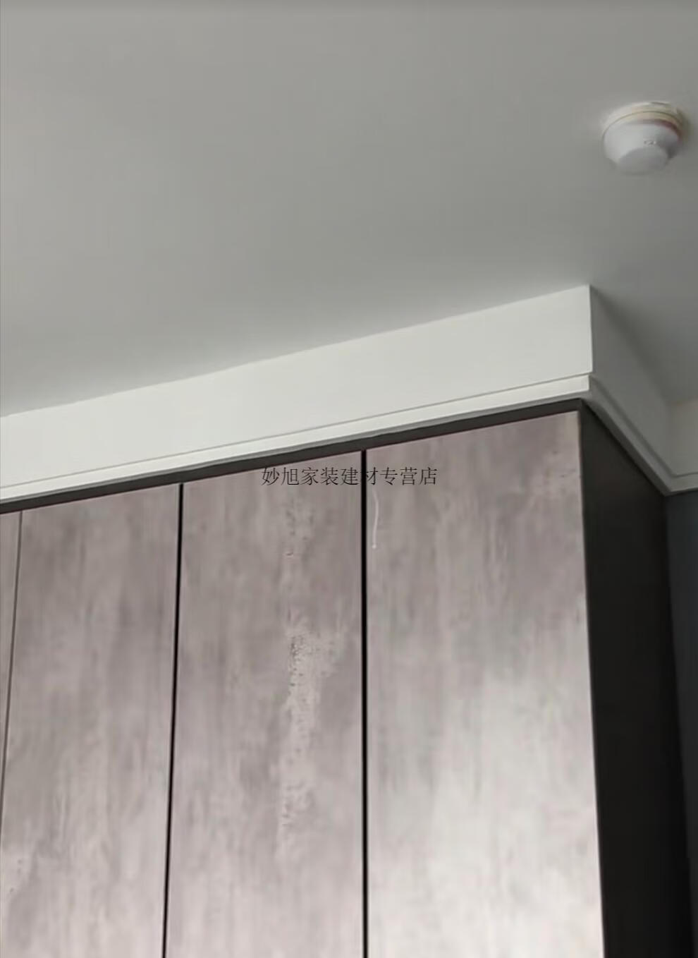 网红双眼皮石膏线大双层阶梯顶角平线客厅吊顶平板叠级石膏线定制 一