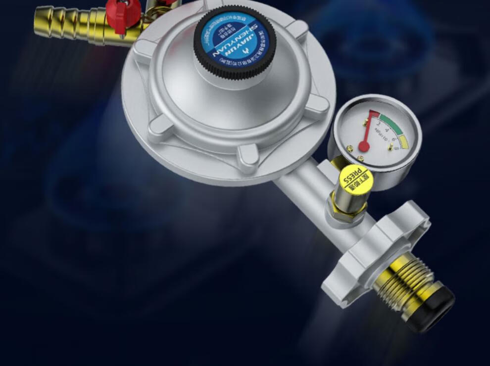 液化气减压阀 煤气罐减压阀带压力表防爆家用液化气煤气阀门防漏气