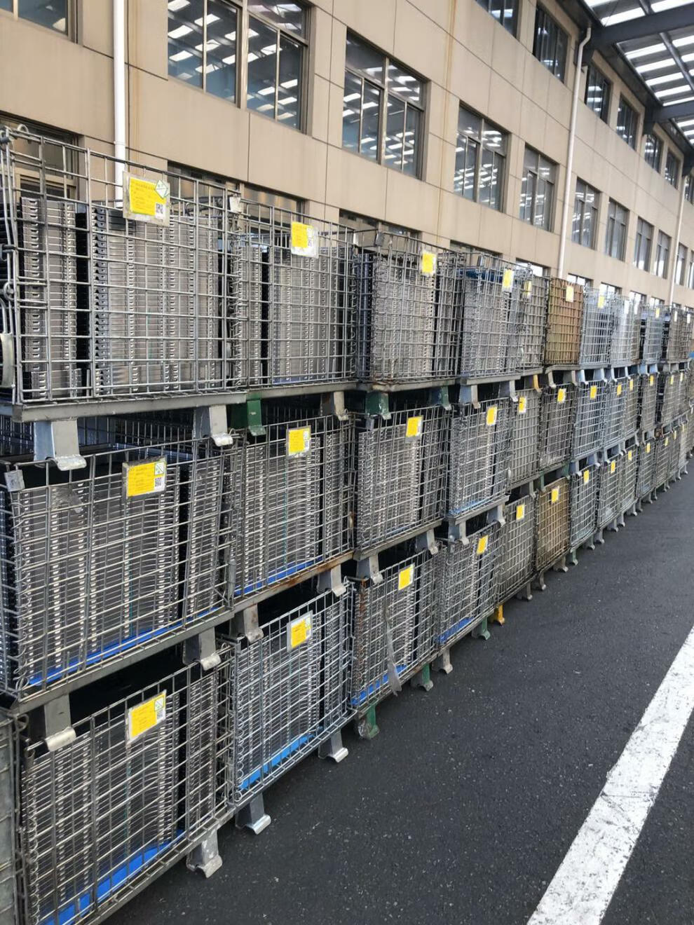 京炫仓储笼折叠铁框钢丝蝴蝶笼快递分拣笼车周转储物筐仓库笼镀锌铁筐