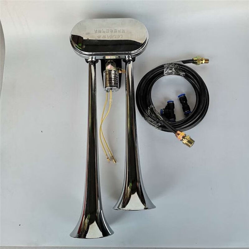 琴音电控气喇叭12v24v爆响货车卡车汽车校车防水超响汽笛挂车喇琴音气