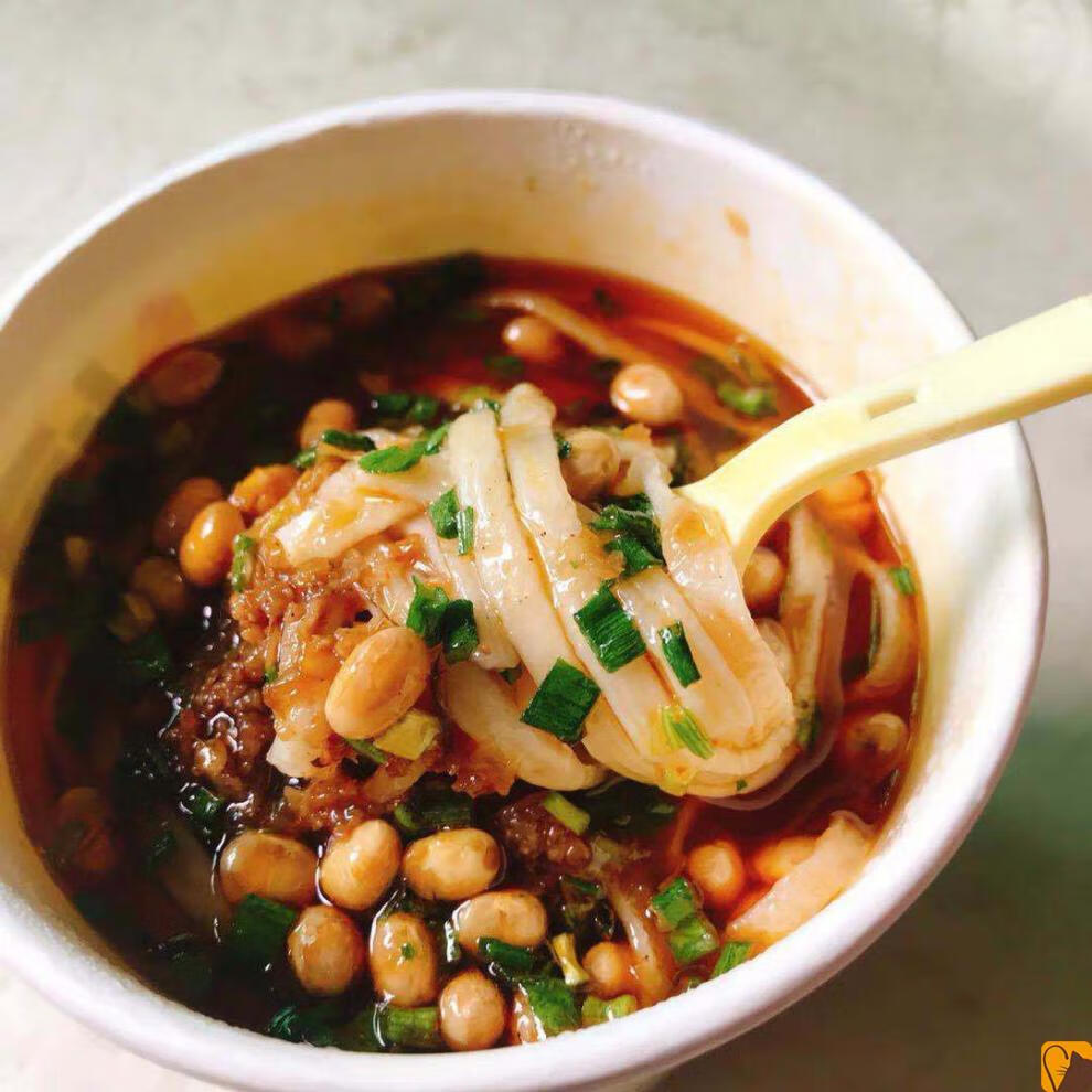 绿豆粉濯水早餐宵夜速食方便泡面咪幺锅重庆特产散装袋装 麻辣味1桶