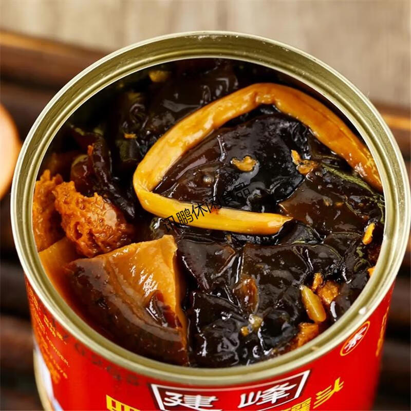 宁波特产建峰四鲜烤麸罐头下饭菜 香味浓郁四喜烤麸250g*5罐 2罐